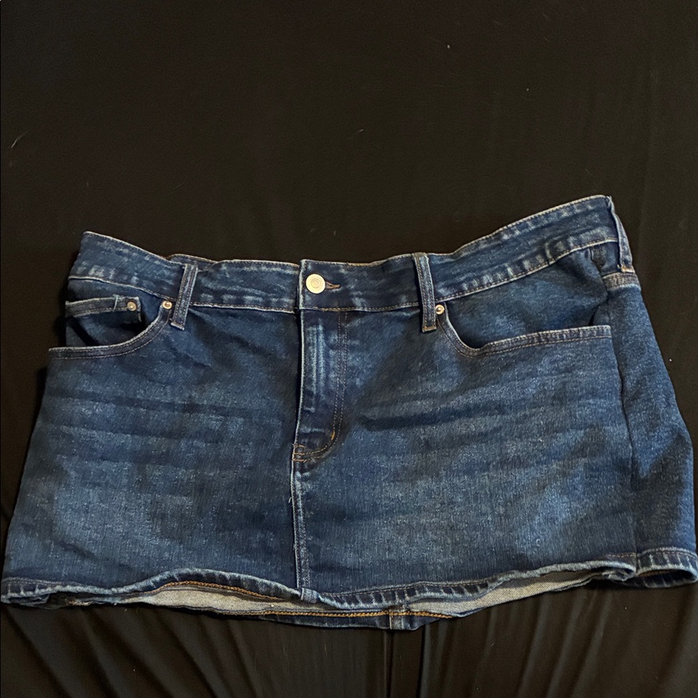 Fashion Nova Blue Denim Skirt